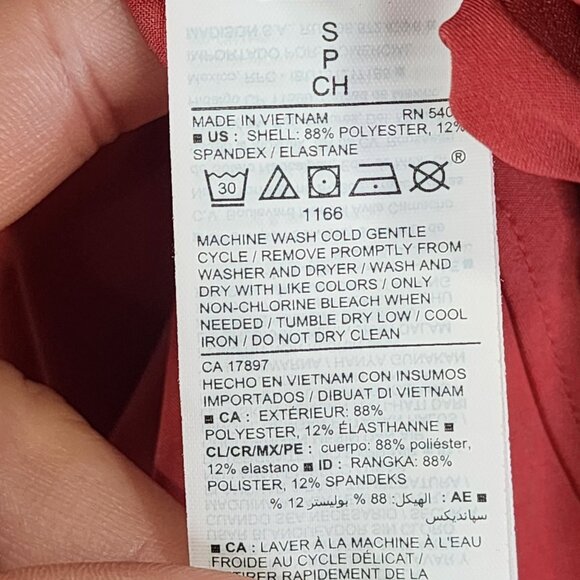 Womens Red Old Navy Active Stretchtech Pants Drawstring Elastic Waist Size S - Picture 5 of 11